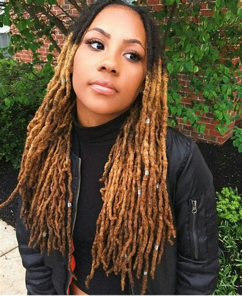 dreads blonde tips|brown skin with blonde dreads.